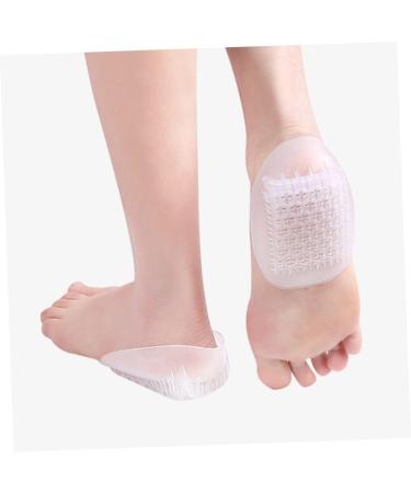 FRCOLOR U-Shaped Heel Pad Gel Inserts - Height Boosting Insoles for Men & Women - Transparent Heel Grips & Cups - 9.8x5.5CM Damping Half Pads for Comfort - Buy Online on GoSupps.com