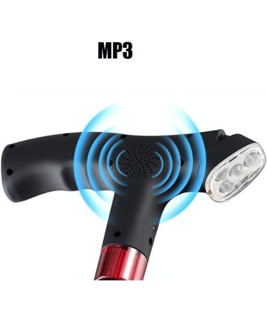 Walking Sticks with LED Lightand Alarm with 3 Non-Slip MP3 Crutch for Men and Women Selfless dedication - Buy Online on GoSupps.com