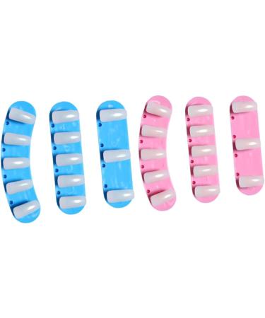 minkissy 6 Boxes Nail Practice Rack Nail Training Rack Tip Stand for Nails Triple Display Stand - Buy Online on GoSupps.com