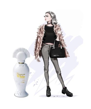 Ulric De Varens Varensia White Eau De Parfum for Women- Creamy Feminine Delicious Scent - Notes of Peach Apple & Vanilla- Floral & Sweet- 1.7 Fl Oz - Buy Online on GoSupps.com