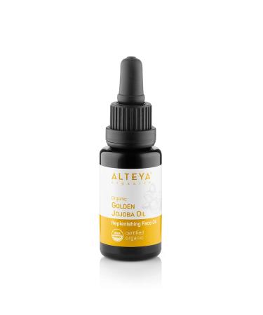 Altenya Bio Golden Jojoba l 20ml - 100% USDA organic certified purely of Naturally carrier oil - hydratizing and conditioning care for skin hair and scalp