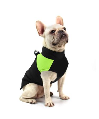 Femax dog coat for dogs dog jackets waterproof warm jacket for small medium -sized large dogs winter jacket warm padded puppy vest pet clothing for cold weather green XL (breast 48cm back 39cm)