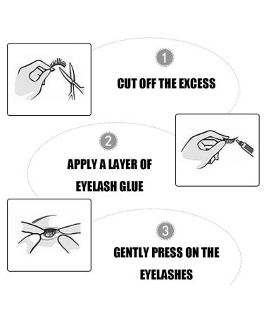 Ycnpeatt 25mm Long 8D Faux Mink False Eyelashes - Handmade Natural Wispy Fluffy Lashes for Makeup - Buy Online on GoSupps.com