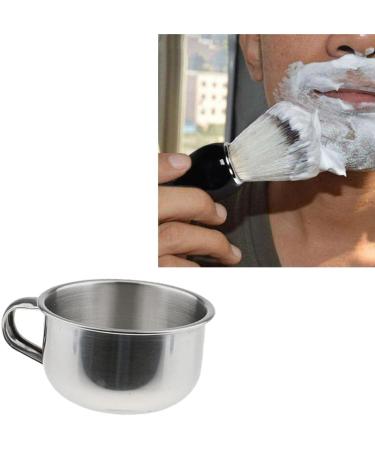 Oshhni Premium Stainless Steel Shaving Mug and Brush Set for Men's Grooming - Buy Online on GoSupps.com