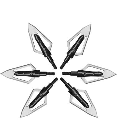 EOOENOON Hunting Broadheads 100/125 Grains Screw-in Arrow Heads - Compatible with Traditional and Compound Bows - Buy Online on GoSupps.com