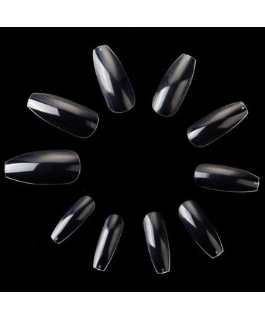 500 pieces of transparent artificial fingernail fingers fingernails art nail nail fake nails nail tips for diy nail art and nail studios 10 sizes - Buy Online on GoSupps.com