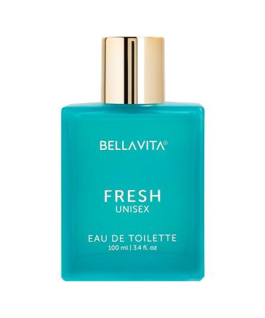 Bella Vita FRESH EDT Long-Lasting Aromatic & Vanilla Unisex Perfume Ideal for Indian Weather | Bergamot Lavender Ylang Ylang | Perfect for Eliciting Compliments 100ML