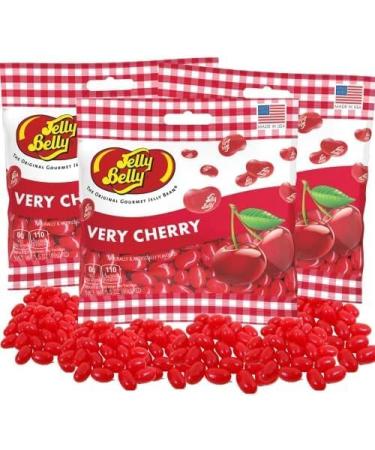 Very Cherry - Jelly Belly individual packs Jelly Beans (100g) - Made in USA | Burst of Cherry Flavor | Gluten-Free | Kosher Certified | Peanut-Free | Cherry Candy for Holidays Valentine easter candy jelly beans & More - Buy Online on GoSupps.com