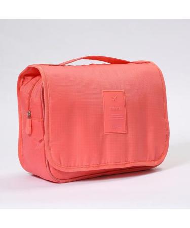 Travel Hanging Toiletry Bag for Women - Waterproof Cosmetic Organizer for Girls and Men (Light Red) - Buy Online on GoSupps.com