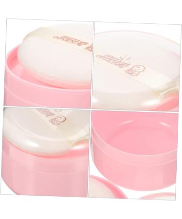 Kisangel 12 Pcs Body Powder Puff Box Baby Powders Set | Charming Pink Synthetic Sponge | Baby Powder Container 8x6cm - Pink (Pack of 2) - Buy Online on GoSupps.com