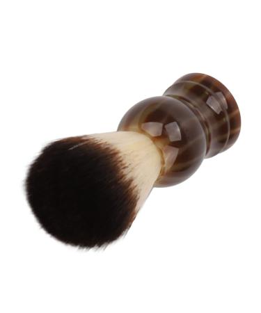Light shaving brush - quick drying simple cleaning brush - Barber Shop Tool with a curved handle for male beard care and perfect attraction