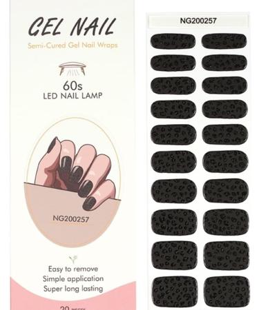 Zaubern gel4Home: Premium Black Leopard UV Nail Foils & Semi-Cured Gel Wraps for Stunning Manicures - Buy Online on GoSupps.com