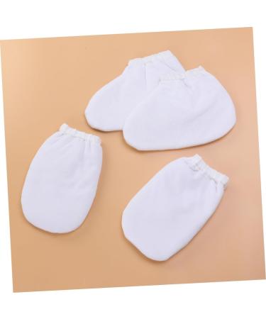 FRCOLOR 6 Pairs Hen Party Games Clipper Gripper Tooth Jewel Wall Grid Wire Headscarf for Women Gloves Bath Glove Foot Bath Cover Take a Bath Hand Wax White - Buy Online on GoSupps.com