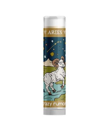 Crazy Rumors Aries (Fire Blend) Zodiac Soothing Lip Balm Stick for Dry Lips 100% Natural and Vegan 4g