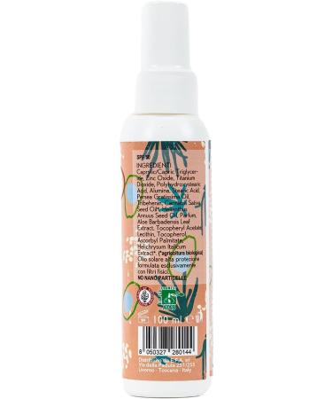 Bio solar spray spf50 only with physical filters no nano particles organic with helichrysum and aloe extracts hemp oil and vitamin E 100ml - Buy Online on GoSupps.com