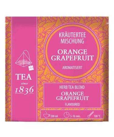 dethlefsen Herbal tea mix orangegrapefruit flavored 50 pyramid sachets in a 35 g bag