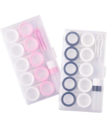 Solustrie Portable Travel Storage Box for Colored Contact Lenses - Small Contact Lens Case with Tweezers | Eye Contact Lens Container - Ideal for International Shipping - Buy Online on GoSupps.com