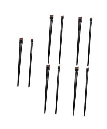Baluue 15 Sets Ultra Thin Eyeliner Wood Eyebrow Brush Eyebrow Black Women Eyebrow Brush