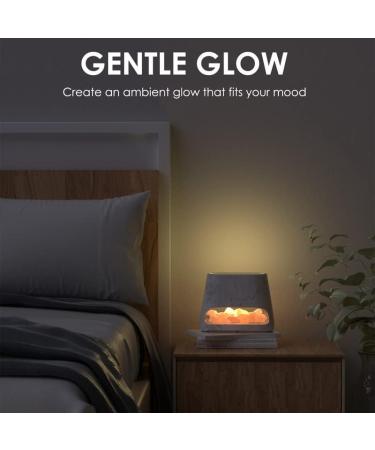 Premium 2-in-1 Aroma Diffuser & Salt Lamp Flame Effect Humidifier for Essential Oils | 150ml Marble Design | International Shipping - Buy Online on GoSupps.com