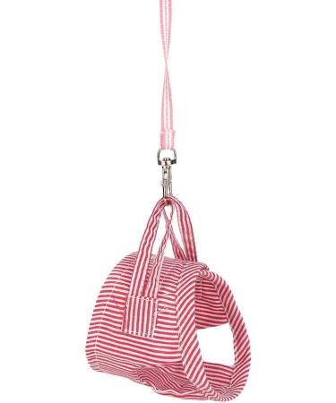 Small Animals Adjustable Harness Vest & Leash Set for Outdoor Walking - Red S | Ideal for Guinea Pigs, Squirrels, Hedgehogs, Ferrets, Rabbits - Buy Online on GoSupps.com