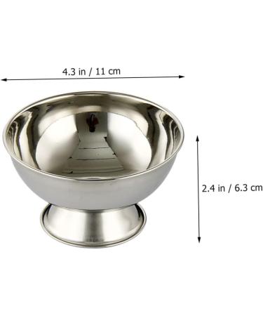Crilstyleo High Impact Stainless Steel Shaving Bowl for Men - Portable Razor Cup with Feet & Accessories - Perfect Gift for Grooming - Buy Online on GoSupps.com