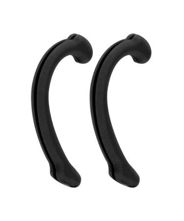 5 Pairs Ear Hooks Soft Silicone Mouth Muffle Ear Grips Anti-Slip Holder Reusable Ear Holder for Men Women(Black)