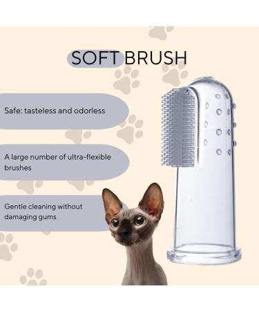 Buy Kotomoda Cat Finger Silicone Toothbrush - Food Grade Soft Pink - Best Pet Dental Care Tool for Cats - Buy Online on GoSupps.com