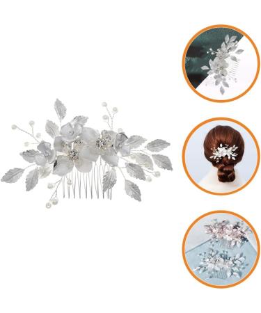 Rose Pink Pearl Hairpin Wedding Hairpin Bridal Hair Clips Accessories Everyday Headwear Thin Women Floral Hairpin For Wedding Bride Bridesmaid Party - Buy Online on GoSupps.com