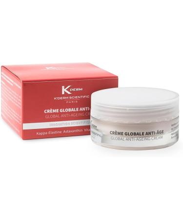 K'Derm Scientific - Global Anti-Aging Cream - Anti-Aging Treatment with Kappa-Elastine - Anti-Wrinkle Day/Night Cream - Facial Treatment - Jar - 50 ml - Buy Online on GoSupps.com