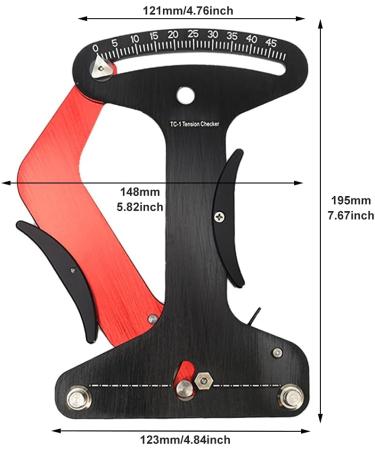 PURATEN Bicycle Spoke Tension Meter | Mountain & Road Bike Rim Adjustment Tool - Black - Buy Online on GoSupps.com