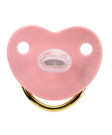 Ergonomic Golden Baby Pacifier Set with Rhinestones - Low Friction Stylish Home Use (Letter E) - International Shipping Available - Buy Online on GoSupps.com