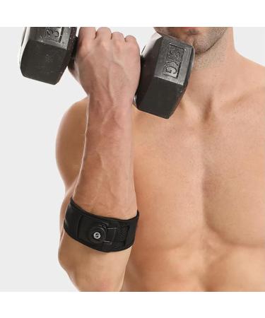  Juqoyue Adjustable elbow brace for tennis elbow breathable and nonslip support band elbow protection for gym and sports L - Buy Online on GoSupps.com
