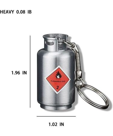 Permanent Match Lighter Flint Keychain - Waterproof Fire Starter for Camping and Survival (Silver) - Buy Online on GoSupps.com