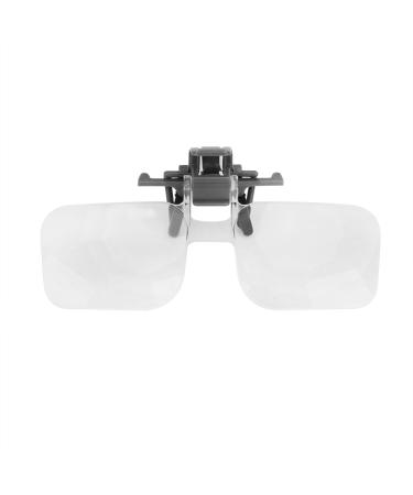 Reading Glasses Clip On Flip Up Magnifying Glasses for Close Work Reading Sewing Watching Black 60mm