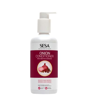 sesa Onion Conditioner with Reetha & Shikakai Hair Growth & Hair Fall Control No Sulphates Parabens Silicones & Artificial Color 300 ml (Pack of 1) Onion Conditioner 300ml