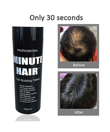 Biggie Sized 57g Dark Brown Hair Building Fibers Bottle - Refillable, High Grade Minute Fibers - Choose Your Color - Buy Online on GoSupps.com