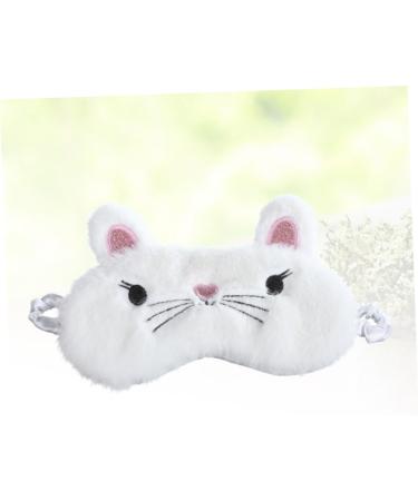 Premium White Sleeping Eye Mask - Comfortable Night Blindfold & Eye Shade for Restful Sleep | International Shipping Available - Buy Online on GoSupps.com