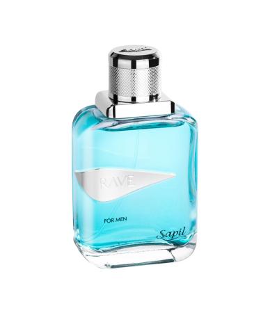 Sapil Rave Perfume for Men - Long-Lasting Dubai Perfume - Fresh Spicy Aromatic EDT - 3.4 Oz (100 ml) - Ideal Arabic Cologne for Daily Wear