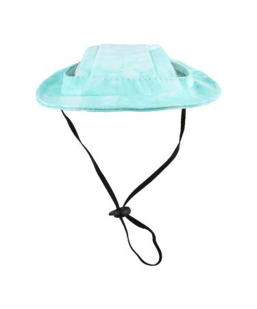 Fischerhut for dogs fishing hat for cats |Outdoor sun protection petual hats-adjustable fishing hat dog costume with ear holes for small extra small dogs pugs chihuahua shih tzu green l