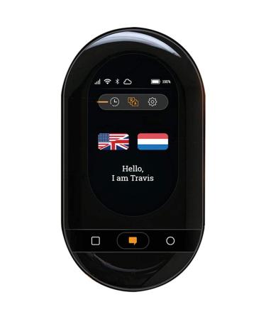 Smart Language Translator Device Two Way Instant Voice Translator 2.4Inch HD Touch Screen Supports 155 Languages for Travelling Learning Business Good Times