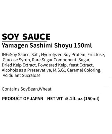 Sashimi Shoyu (Special Shoyu for Japanese SASHIMI) 150ml - Buy Online on GoSupps.com