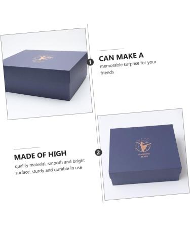 VILLCASE 1 Set Box Box Box Decor Present Accessory Jewelry Present Adornment Packing Box Girl Heart 38X28CM Blue - Buy Online on GoSupps.com