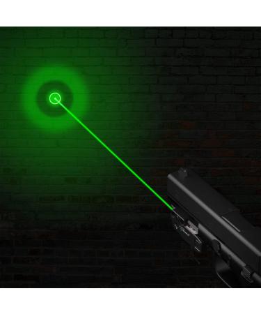 VOTATU H3L-GC Green Pistol Laser Sight | Ultra Low Profile Circle Dot Laser | Strobe Mode | USB Rechargeable - Buy Online on GoSupps.com