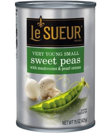 Le Sueur Very Young Small Sweet Peas with Mushrooms & Pearl Onions 15 Oz (Pack of 3) - Buy Online on GoSupps.com