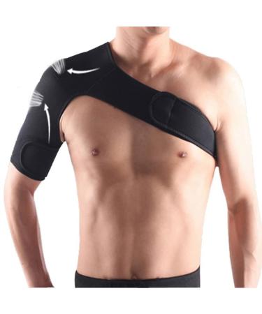 New Adjustable Elastic Shoulder Support Brace for Women and Men Adjustable Shoulder Strap Compression Sleeves Comfortable Breathable Neoprene Back Protector Back Posture Corrector Strap S: 99-154lb Right