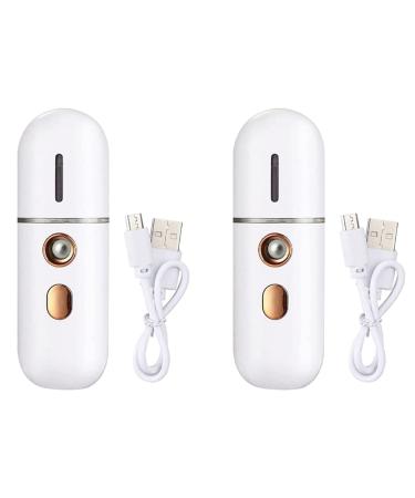 Besuso 2X Portable Steamer Mini USB Humidifier Nano Sprayer Handy Face Steamer Mist Machine