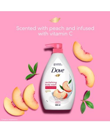 Do.ve Revitalizing Peach Bodywash 800ml - Vitamin C Hydration Paraben & Sulfate Free Plant-Based Moisturizers - Buy Online on GoSupps.com