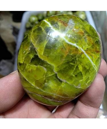 6pcs Natural Green Opal Palm Crystal Polished Specimen Madagascar Natural Stones and Minerals - Buy Online on GoSupps.com