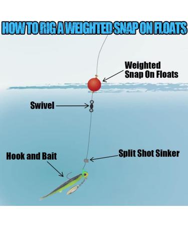 XFISHMAN Weighted Bobbers for Fishing - 8-12 Pack Handmade Foam Float Slip Bobbers for Crappie, Bluegills, Panfish, and Catfish - 1 Inch Round Fixed Bobber Kit - Buy Online on GoSupps.com