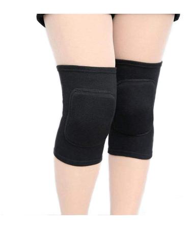 YICYC Volleyball Knee Pads for Dancers, Soft Breathable Knee Pads for Men Women Kids Knees Protective, Knee Brace for Volleyball Football Dance Yoga Tennis Running Cycling Workout Climbing Black Medium
